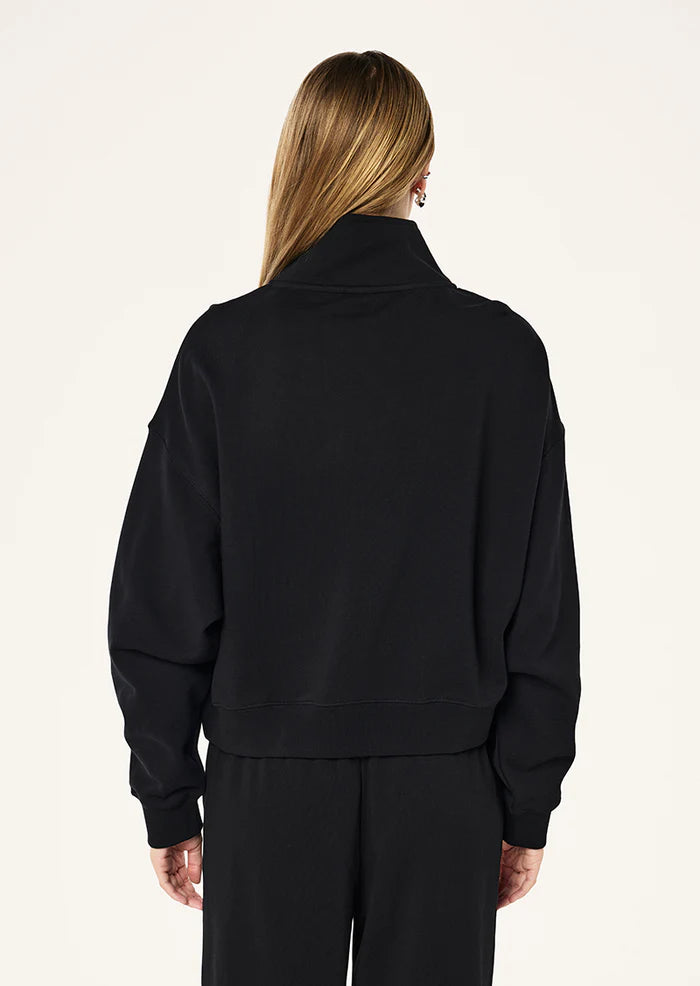 ESTABLISHED OVERSIZED QUARTER ZIP SWEAT