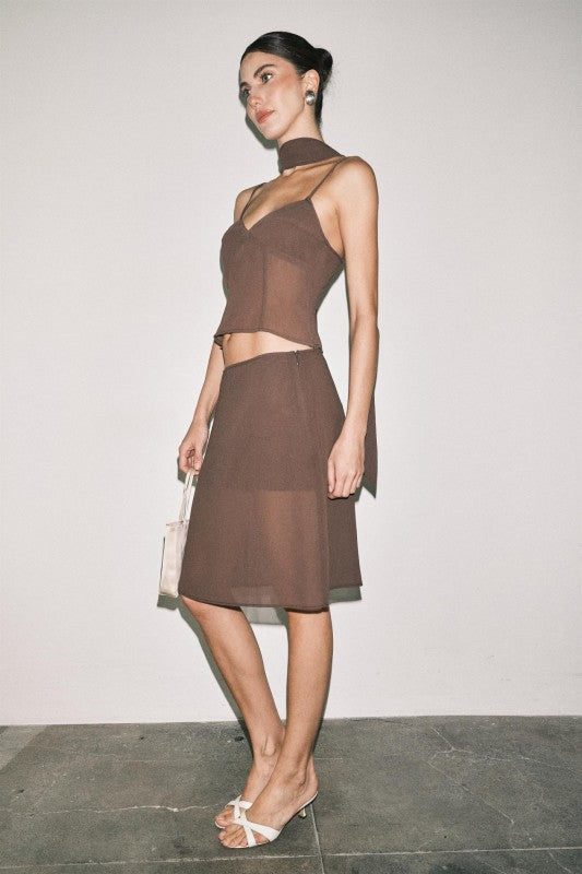 MIRABELLE SHEER MIDI SET