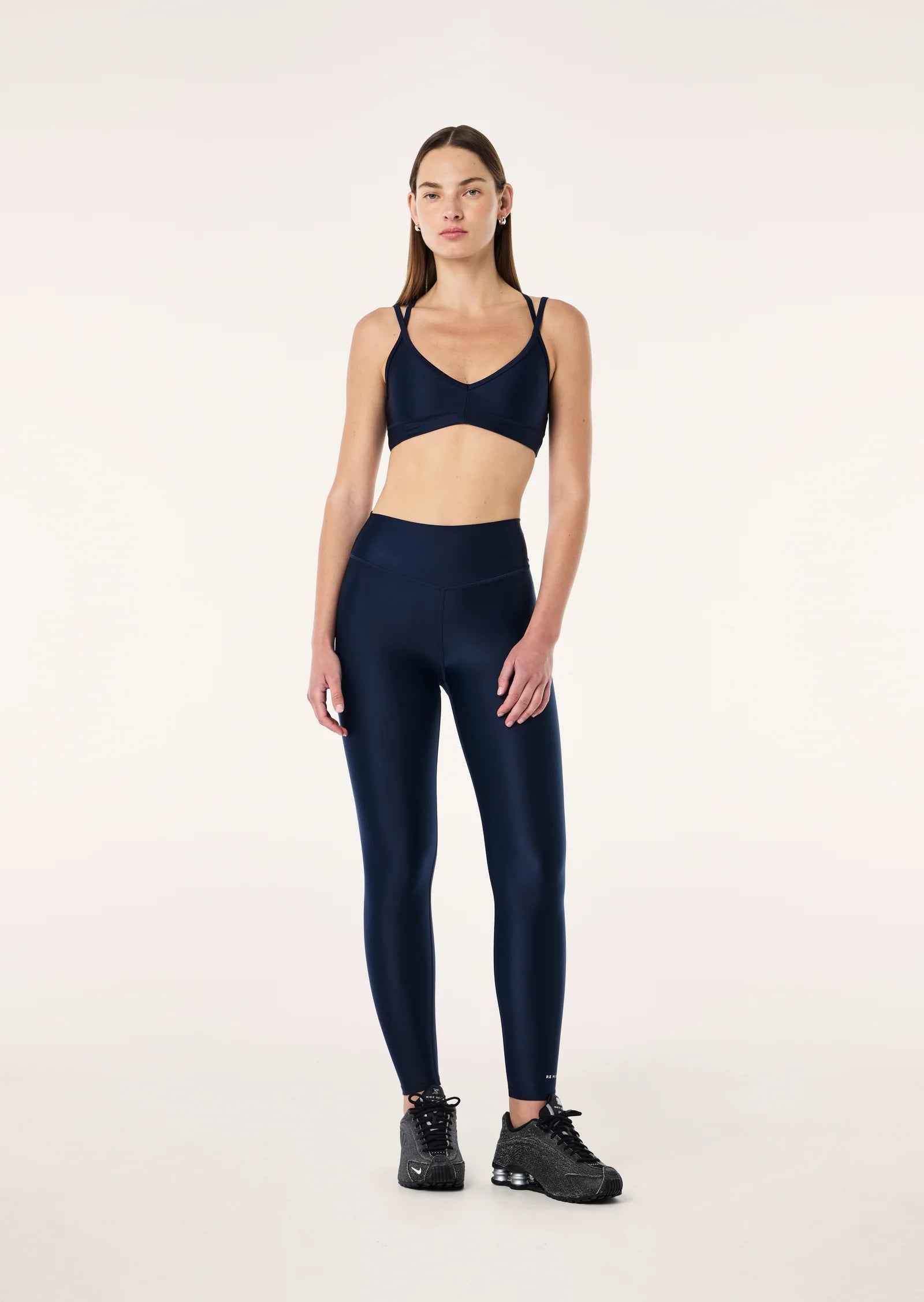 FAIRMONT FULL LENGTH LEGGING IN DARK NAVY SHINE