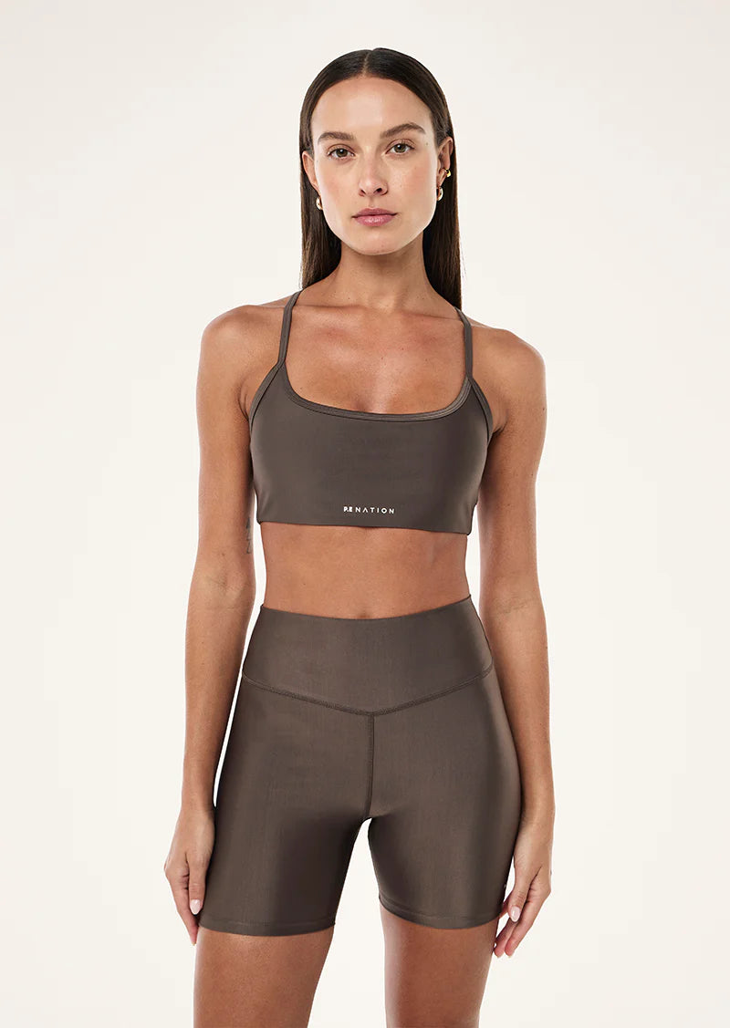 FAIRMONT SPORT BRA IN MAJOR BROWN