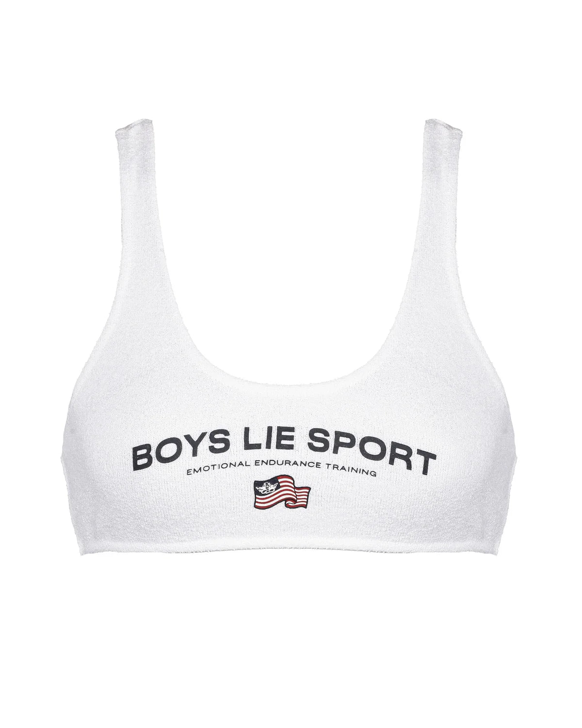 WHITE BOYSLIE SPORT BRA