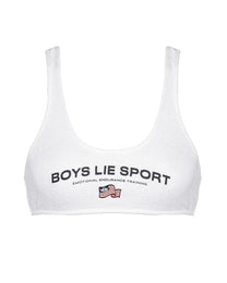 WHITE BOYSLIE SPORT BRA