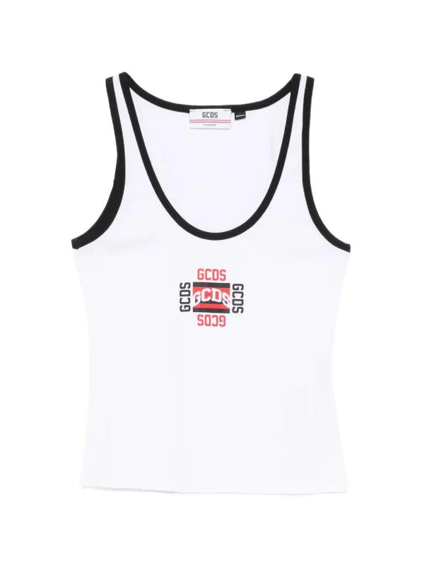 GCDS RIB LOGO LOUNGE SS T-SHIRT