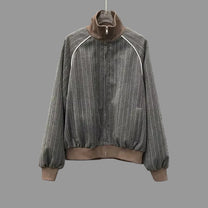 HIGH COLLAR GRAY JACKET