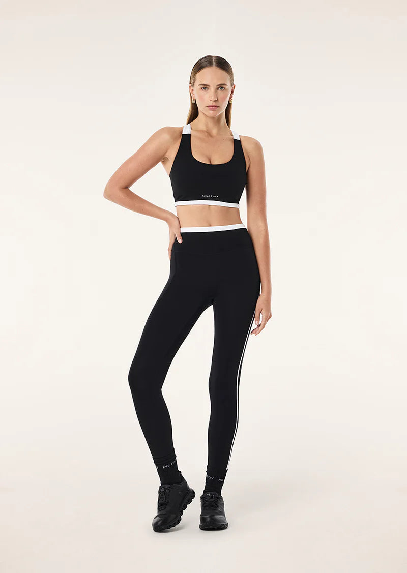 RAPID FULL LENGTH LEGGING BLACK &amp; WHITE