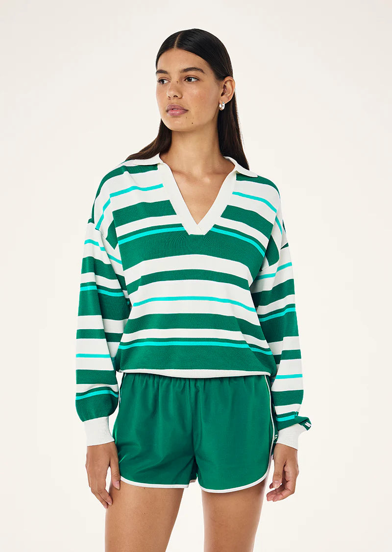 RETREAT STRIPE COLLAR KNIT