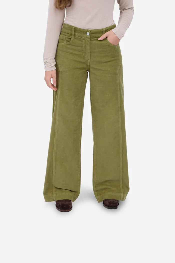 GREEN CORDUROY PANTS
