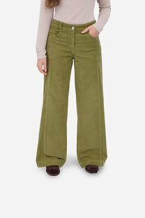 GREEN CORDUROY PANTS