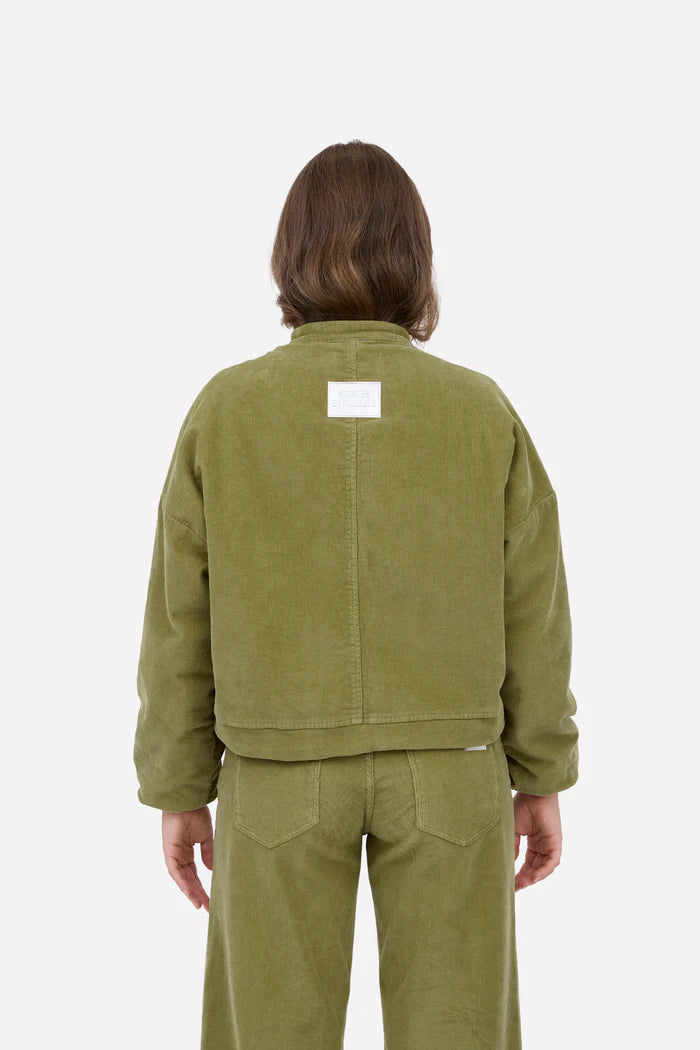 GREEN CORDUROY BOMBER