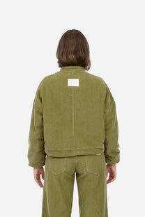 GREEN CORDUROY BOMBER