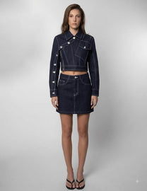DENIM SKORT SET