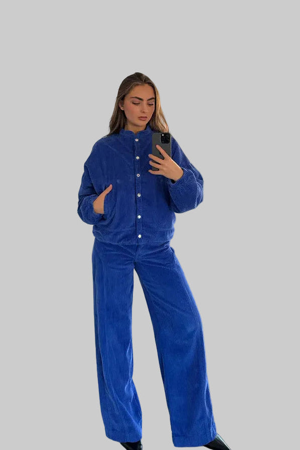 BLUE CORDUROY PANTS